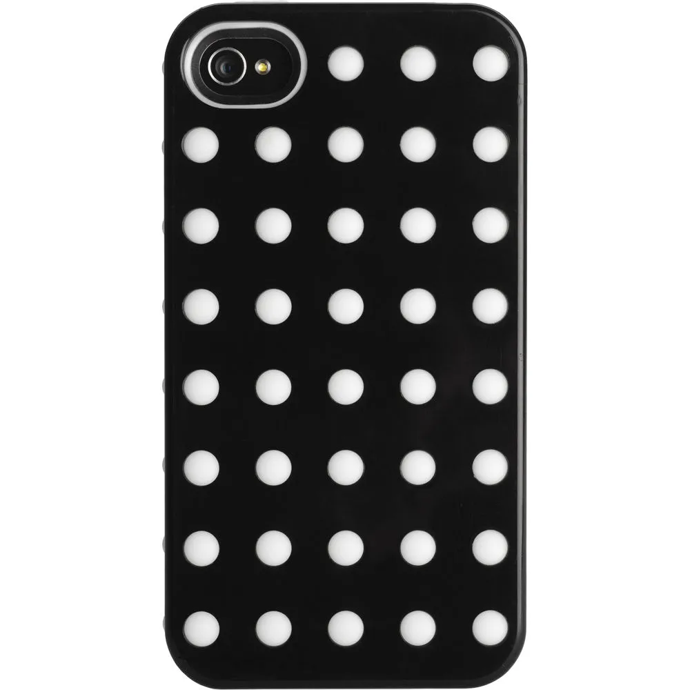 Kensington Combination Case for iPhone 4 Black with white dots