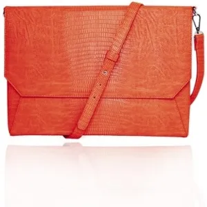 Francine Collection Lenox Carrying Case (Sleeve) for MacBook - Orange - Faux Leather