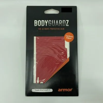 BodyGuardz Carbon Fiber Armor Protective Film for iPod Touch 4G - Red