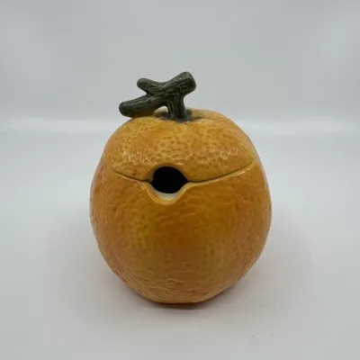 SUMMIT COLLECTION Orange Sugar/Jam Ceramic Bowl